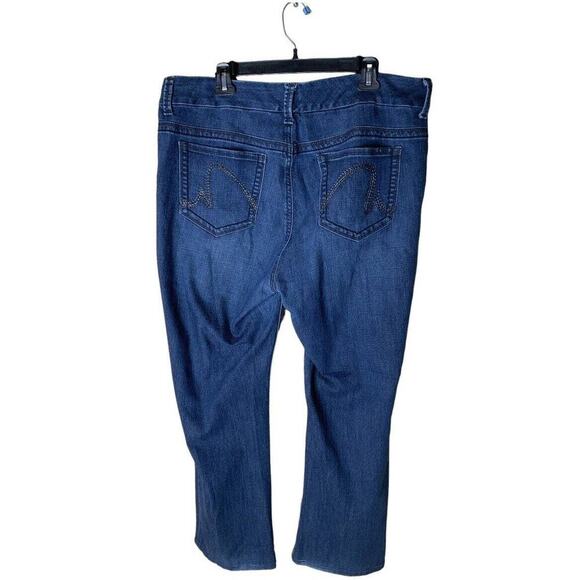 Seven7 Melissa McCarthy Jeans Plus Size 18W Slim Boot Stretch Blue Wash Denim - Picture 2 of 14